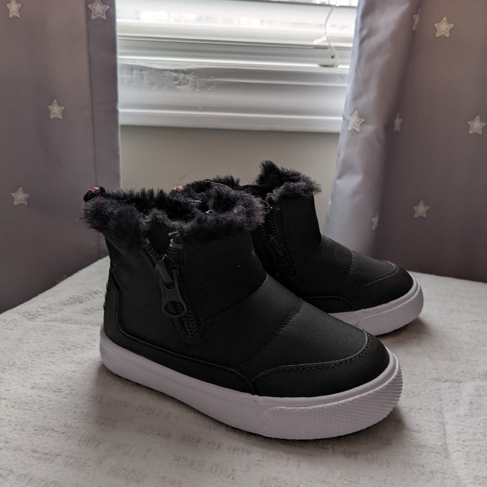 Toddler double zip boots size 5